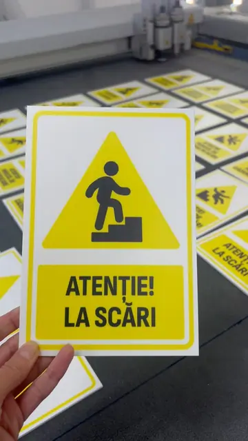 Semnalistică „Atenție! La scări” pentru Electric Castle