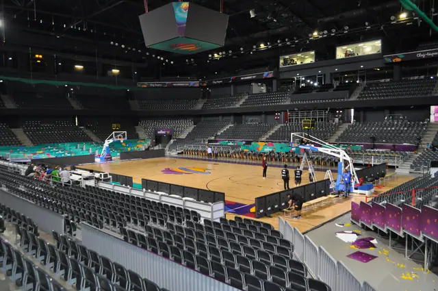 Arena EuroBasket decorată